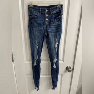 Grace and Lace distressed skinny jeans size 4